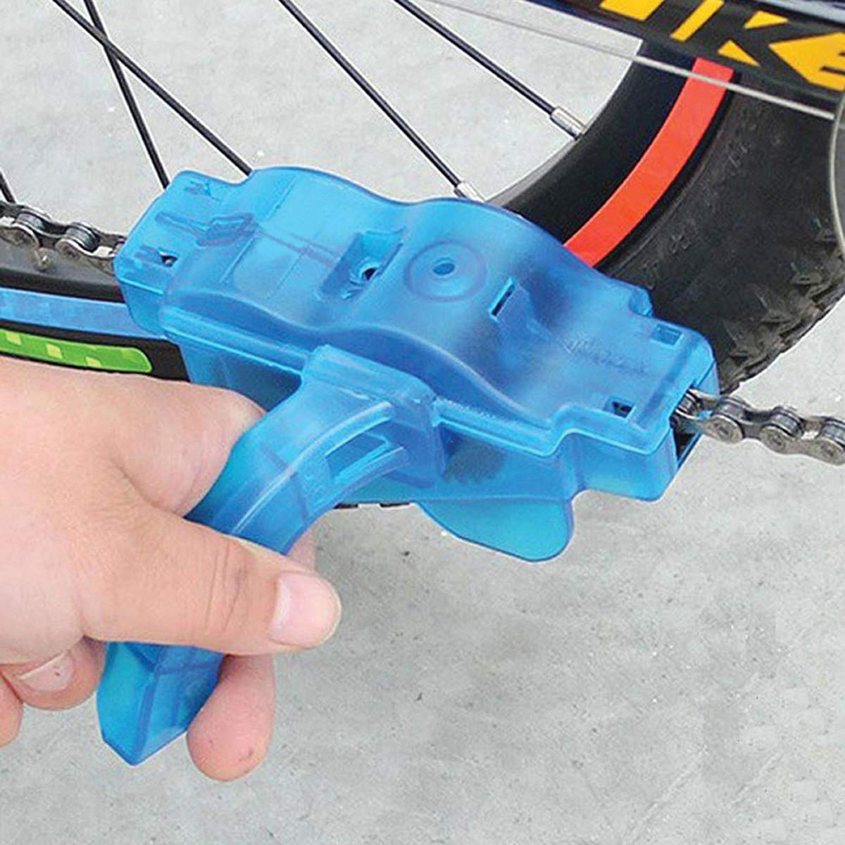 8-Piece Bike & Motorcycle Chain Cleaning Brush Kit - Heavy Duty Scrubber Set for Bike Chain, Crank, Tire & Sprocket - Perfect for Cycling Maintenance & Deep Cleaning Dirt, Grease & Stains