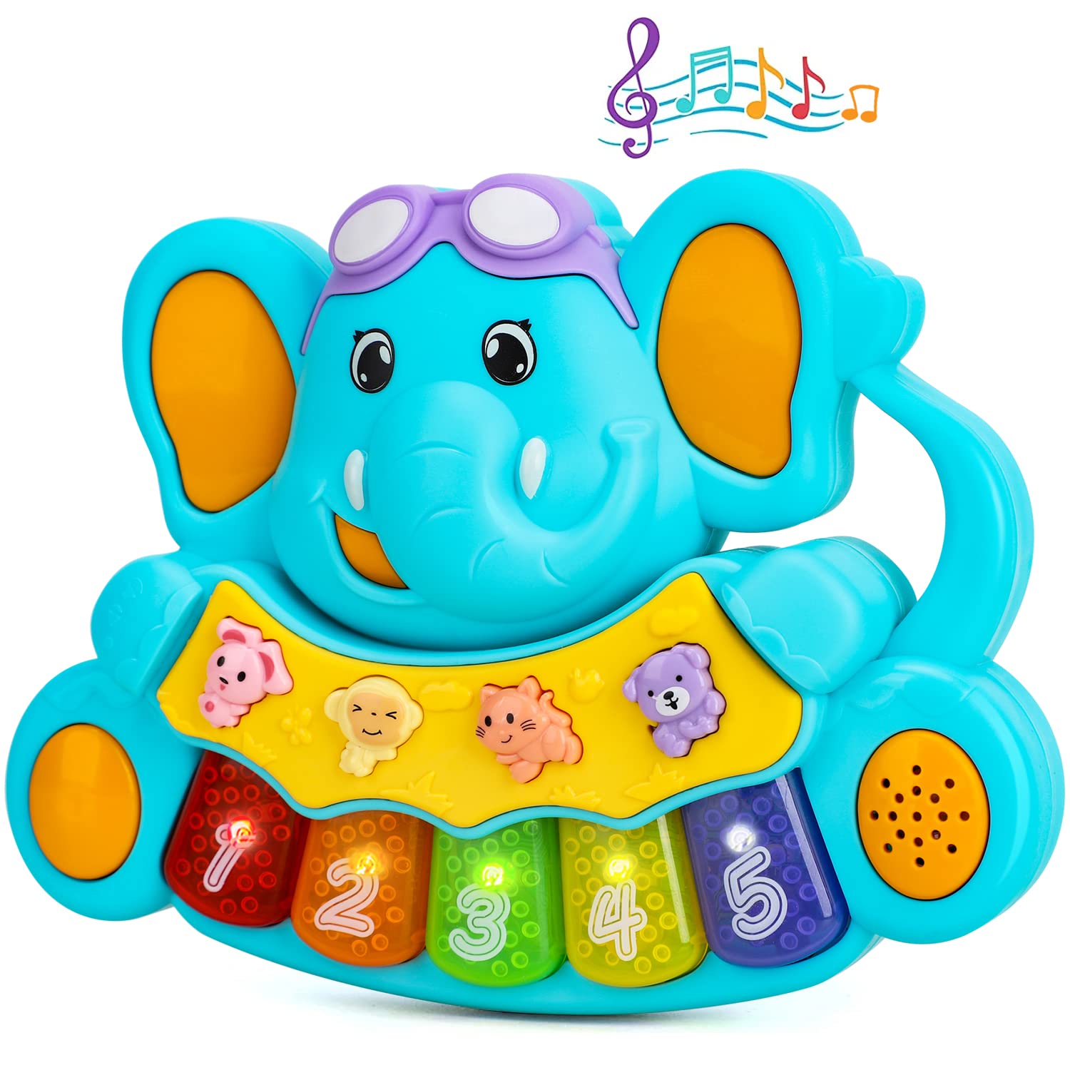 STEAM Life Baby Piano Toy - Musical Learning Keyboard for Infants 6-18 Months | Early Educational Toy for Boys & Girls | Perfect Birthday & Christmas Gift for 1 Year Olds | Great for Sensory Development & Early Music Exploration