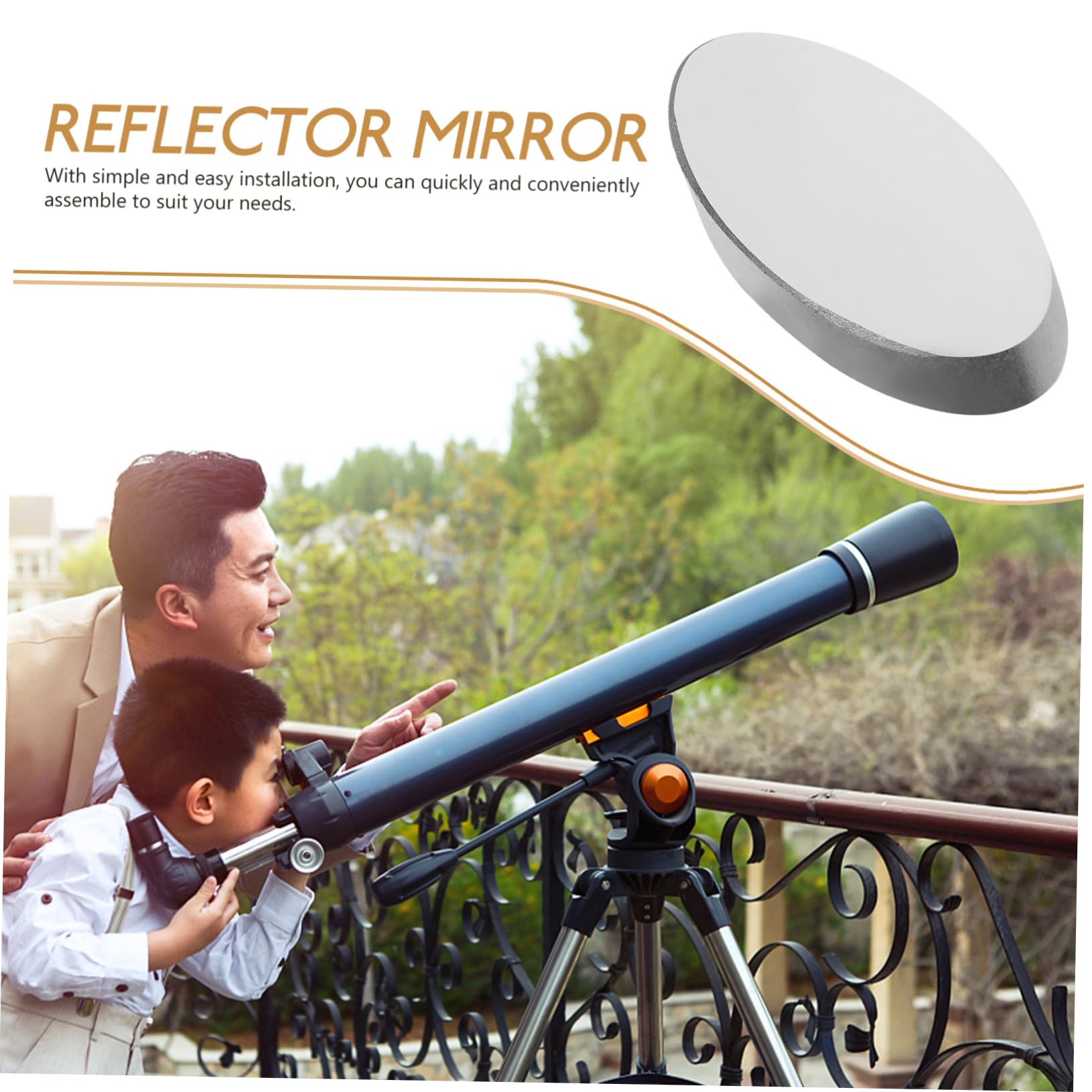 HAWILLOSCH Upgraded Reflective Secondary Mirror for Astronomical Telescopes - High-Quality Optical Tool for Enhanced Stargazing & Celestial Observation