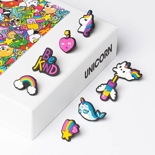 Unicorn Themed Pink Sunglasses & Charm Kit for Girls - Perfect for Outdoor Play, Birthday Gifts, and Dress-Up Accessories