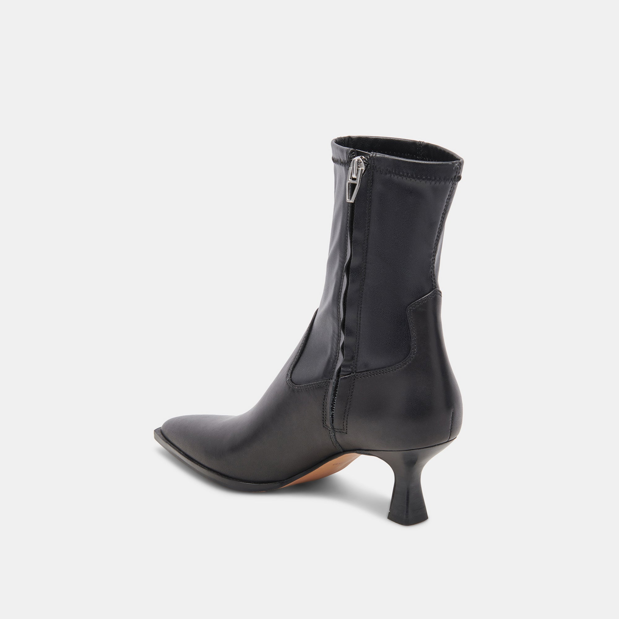ARYA Wide Calf Boots for Women - Black Leather Ankle Boots with Comfortable Fit - Perfect for Work, Casual Wear & Outdoor Activities