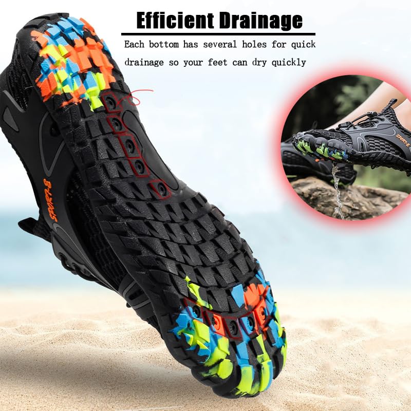 Barefoot Water Shoes for Women & Men - Lightweight Quick-Dry Aqua Shoes for Beach, Surfing, Diving, Sailing & Outdoor Sports | Perfect for Swimming, Hiking & Travel Adventures