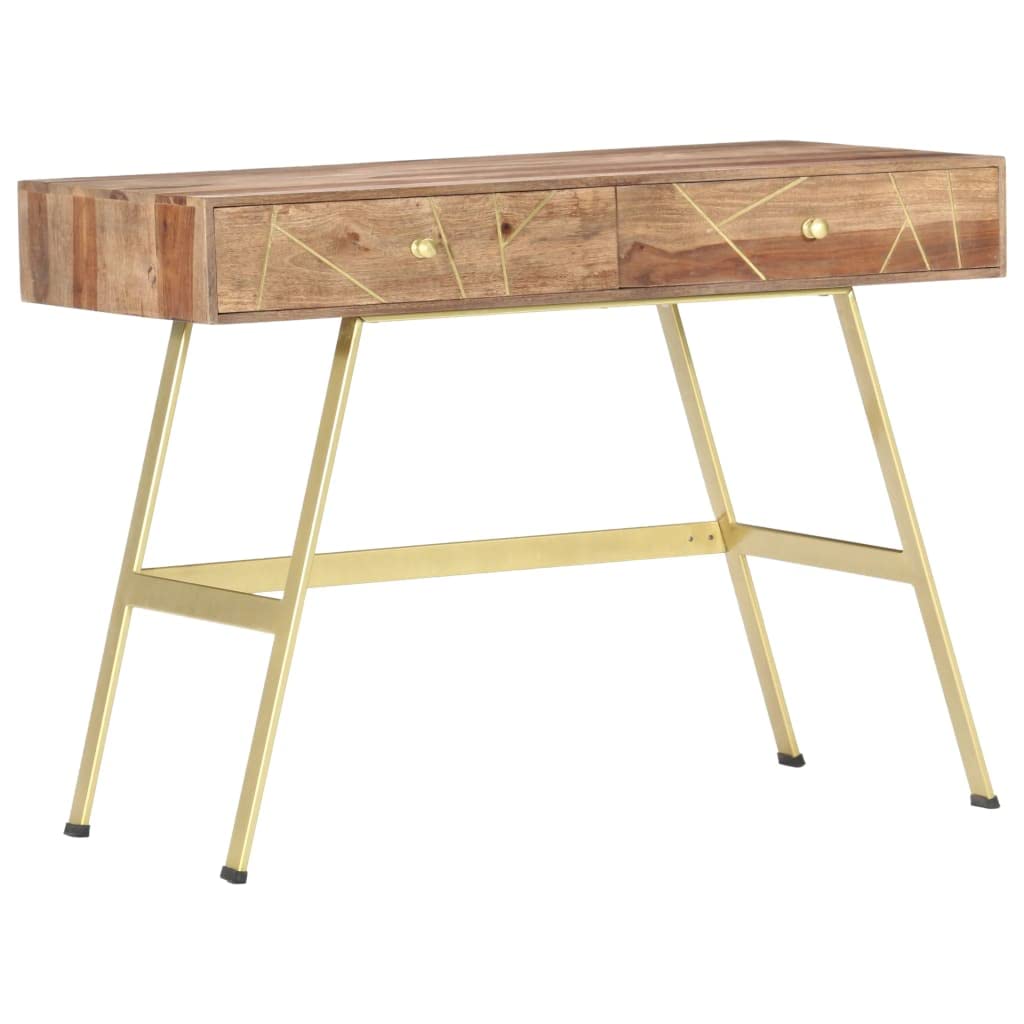 Solid Sheesham Wood Writing Desk 39.4