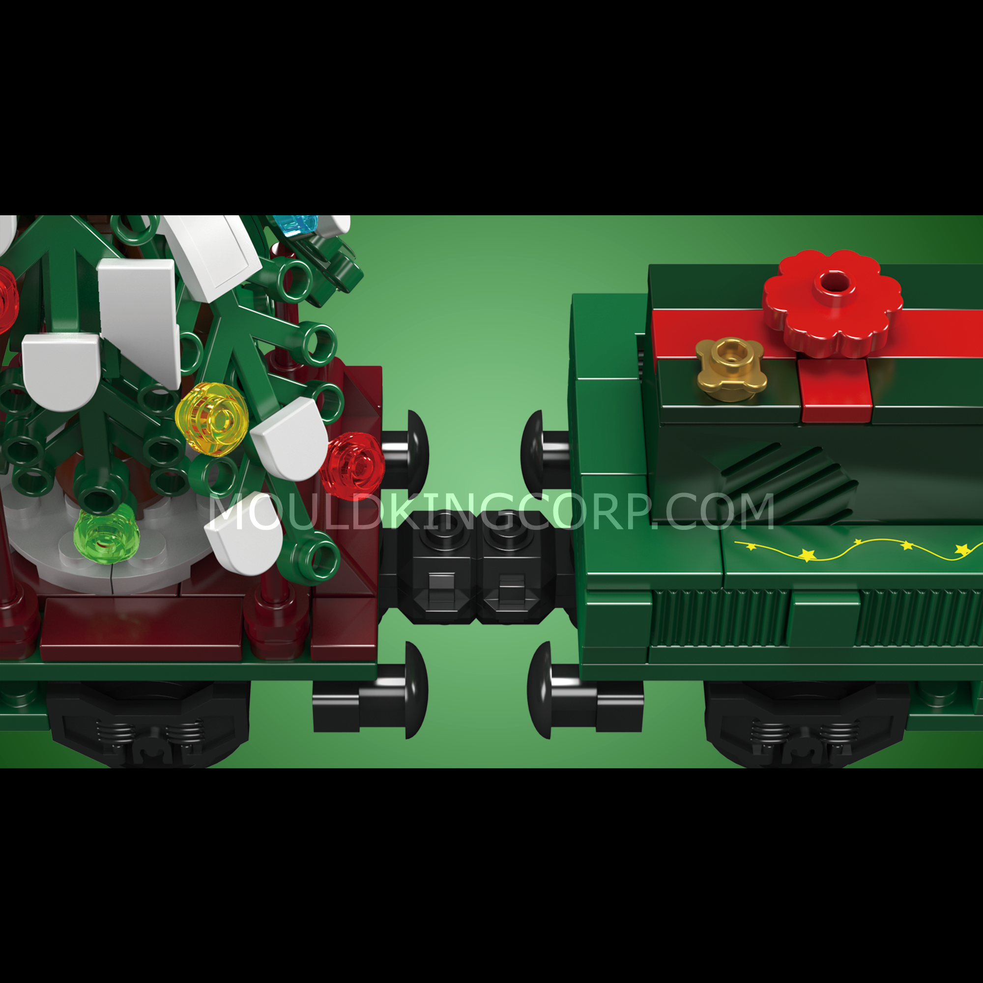 Mould King 12039 Christmas Train ESU KG230 Diesel Locomotive Building Kit - 922 Piece Model Train Set for Holiday Decor & STEM Learning | Perfect for Christmas Displays, Train Enthusiasts & Educational Toys