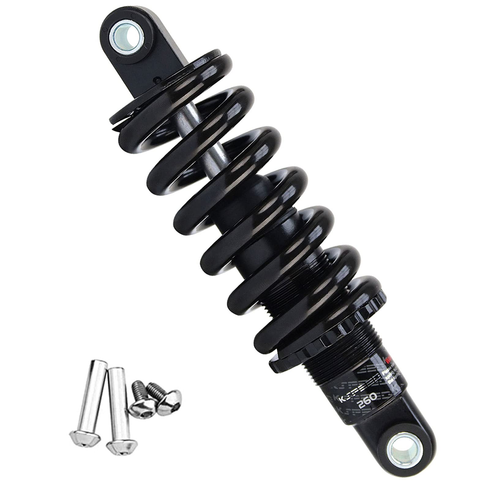 LYYCX Mountain Bike Rear Shock Absorber 125/150/165/190mm - Stainless Steel Rear Suspension Biliary Spring Shock for XC Soft Tail, Electric Bike, MTB, Scooter & Folding Bike - Perfect for Trail Riding, Commuting & Off-Road Adventures