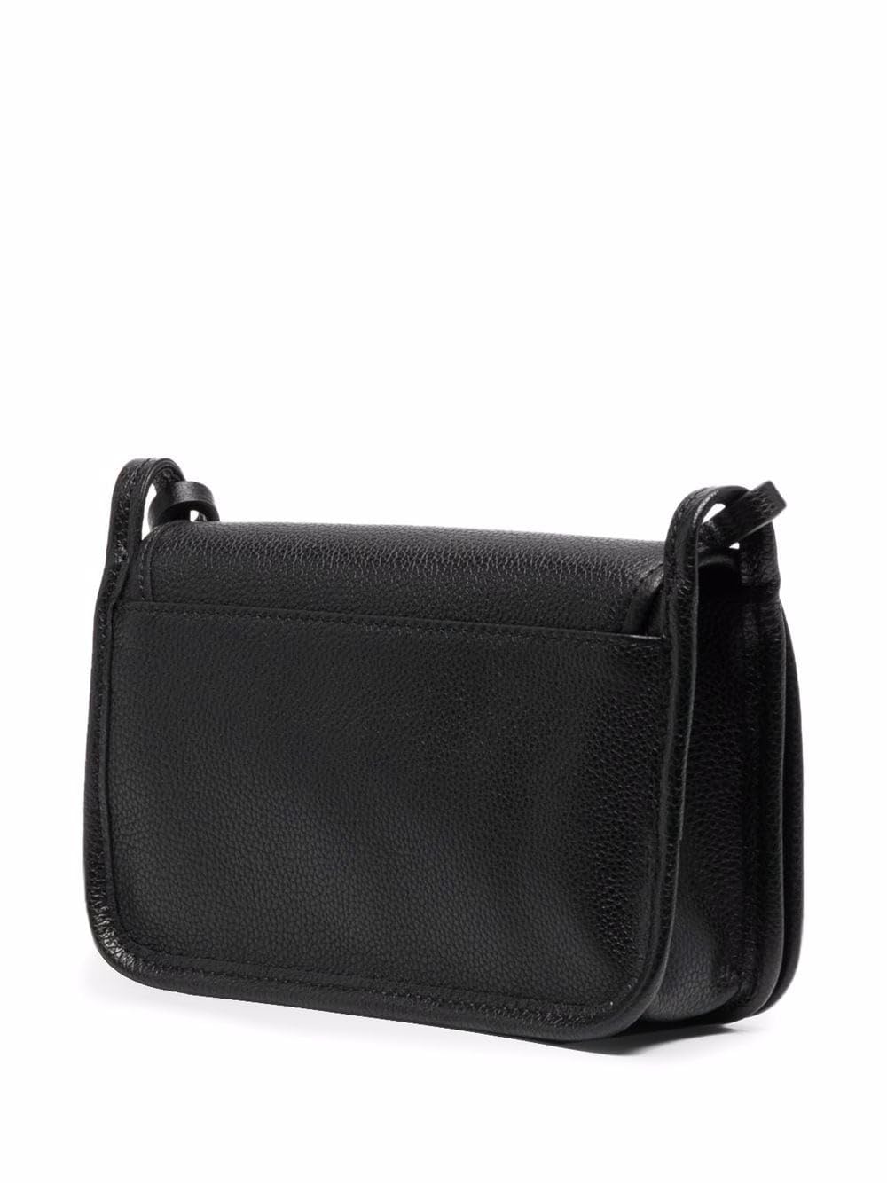 Longchamp Le Foulonne Genuine Leather Crossbody Bag for Women - Stylish Black Shoulder Purse | Perfect for Work, Travel & Everyday Use