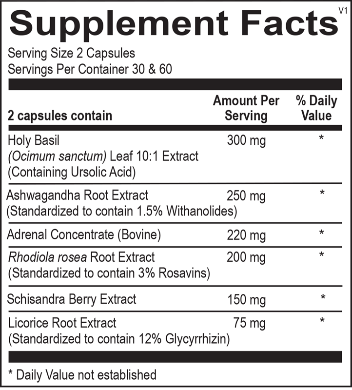 OrthoMolecular Products TruAdapt Plus - Natural Stress Relief & Energy Support Supplement for Daily Wellness & Active Lifestyle
