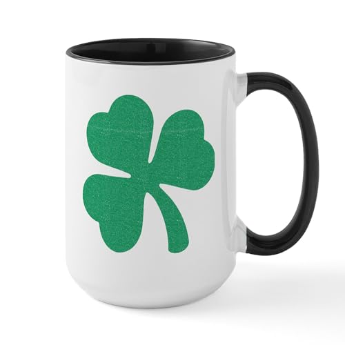 White/Black Inside - Irish Shamrock