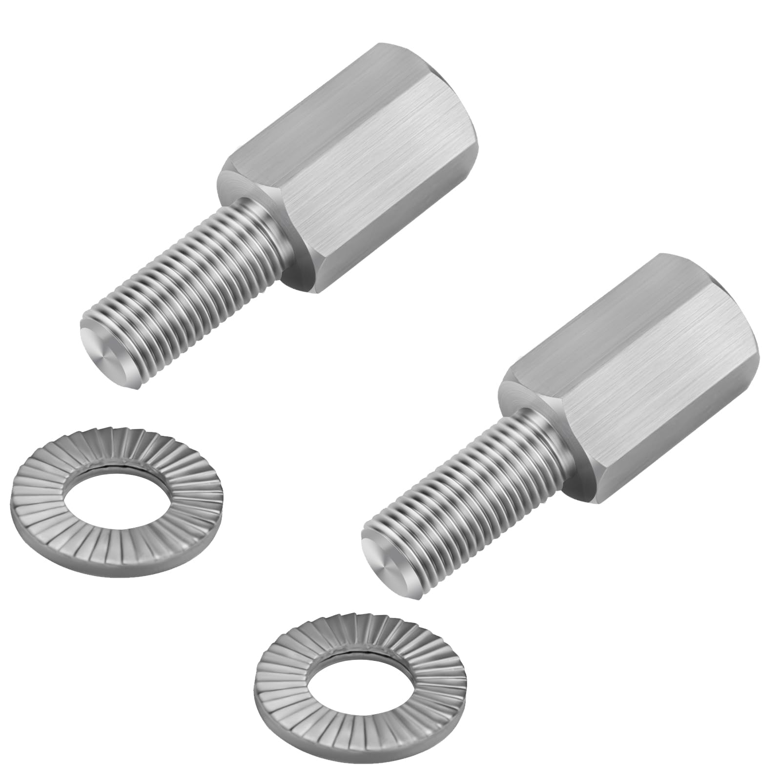 2Pcs Upgraded Bicycle Axle Extenders - 304 Stainless Steel Stabilizer Extension Bolts for 12-20