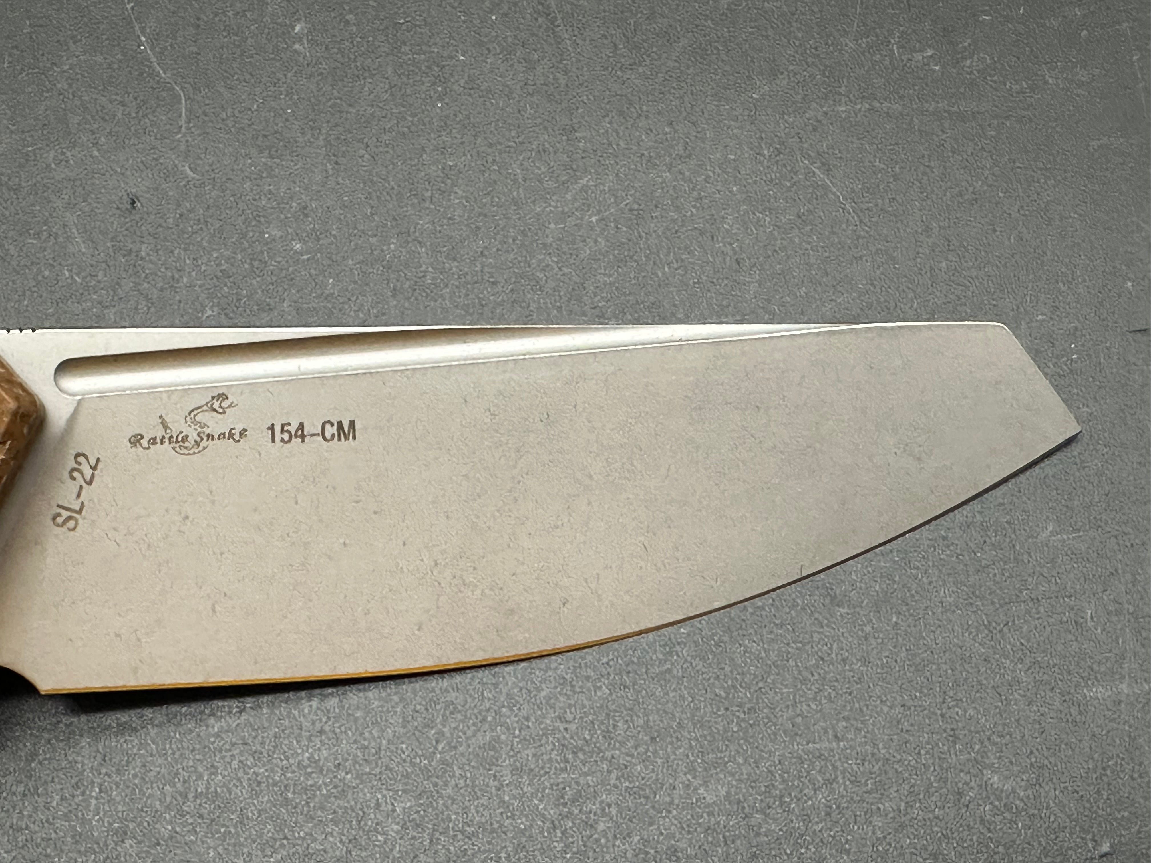 SIXLEAF SL 22 Green Folding Knife - Premium 154CM Plain Edge Blade with Titanium & Green Linen Micarta Handle - Perfect for Camping, Hiking, and Everyday Carry (EDC)