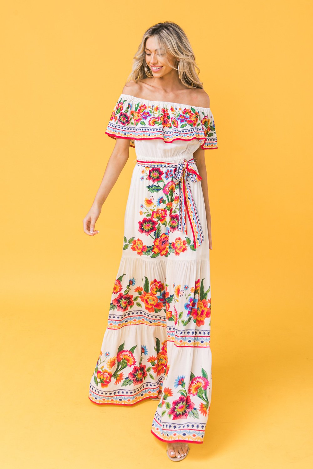 Elegant Poetic Love Print Maxi Dress - Flowy Long Summer Dress for Women - Perfect for Beach Vacations, Date Nights & Outdoor Parties