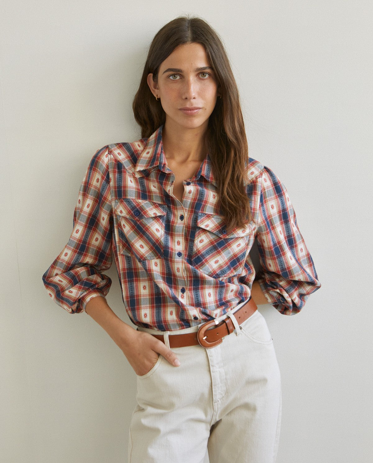 Stylish Checkered Shirt with Functional Pockets for Men - Perfect for Casual Outfits, Outdoor Adventures & Office Wear