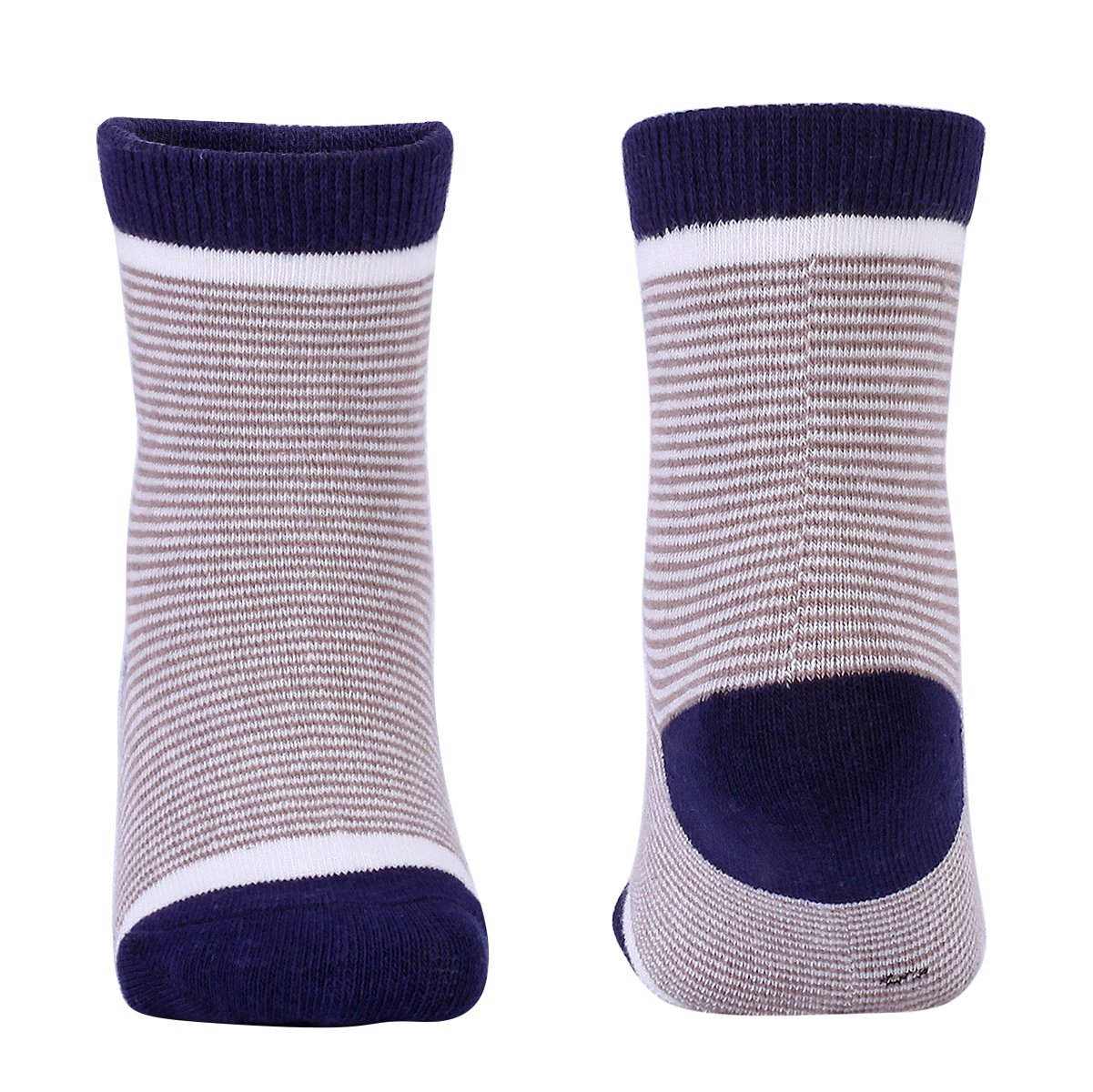 **Boys' Cotton Athletic Crew Socks - 5 Pack Seamless Kids Socks for Sports & Everyday Wear**    **使用场景:** Perfect for running, basketball, school, and daily activities - comfortable and breathable for active kids.