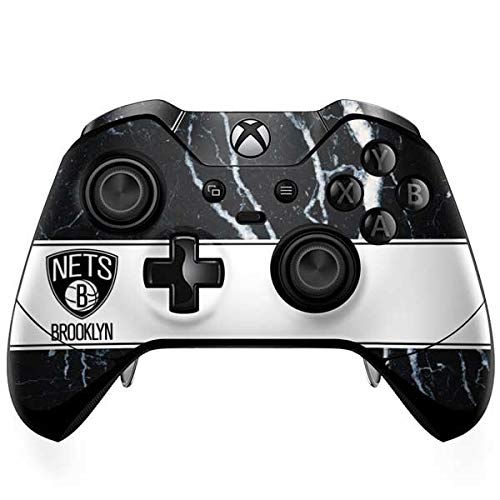 Official NBA Brooklyn Nets Marble Gaming Skin for Xbox One Elite Controller - Custom Decal Sticker for Enhanced Grip & Style - Perfect for Gaming Tournaments & Home Entertainment