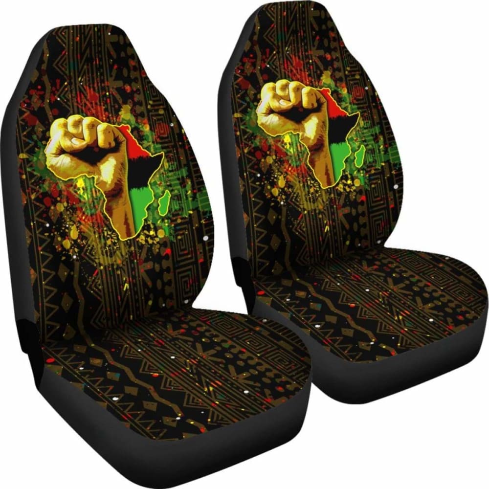 Premium African Black Power Car Seat Covers - Durable & Stylish Auto Accessories for Cars, Trucks & SUVs - Perfect for Road Trips, Daily Commutes & Custom Car Interiors
