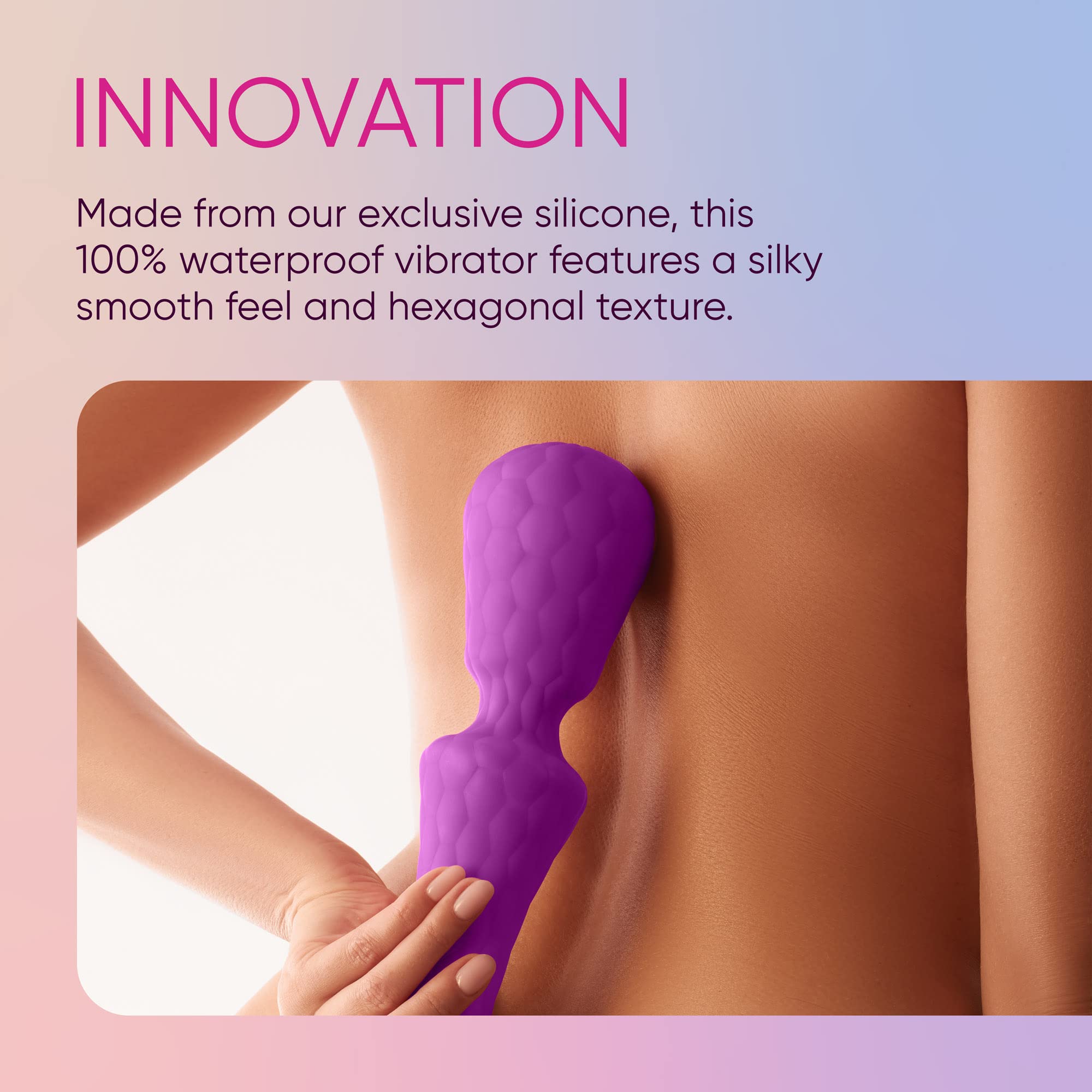 Premium XL Ultra Wand Vibrator - Flexible Silicone Adult Toy with 10 Vibration Patterns & Boost Mode | Waterproof, Body-Safe Design for Couples & Solo Play | Purple Large Size for Ultimate Pleasure Experience