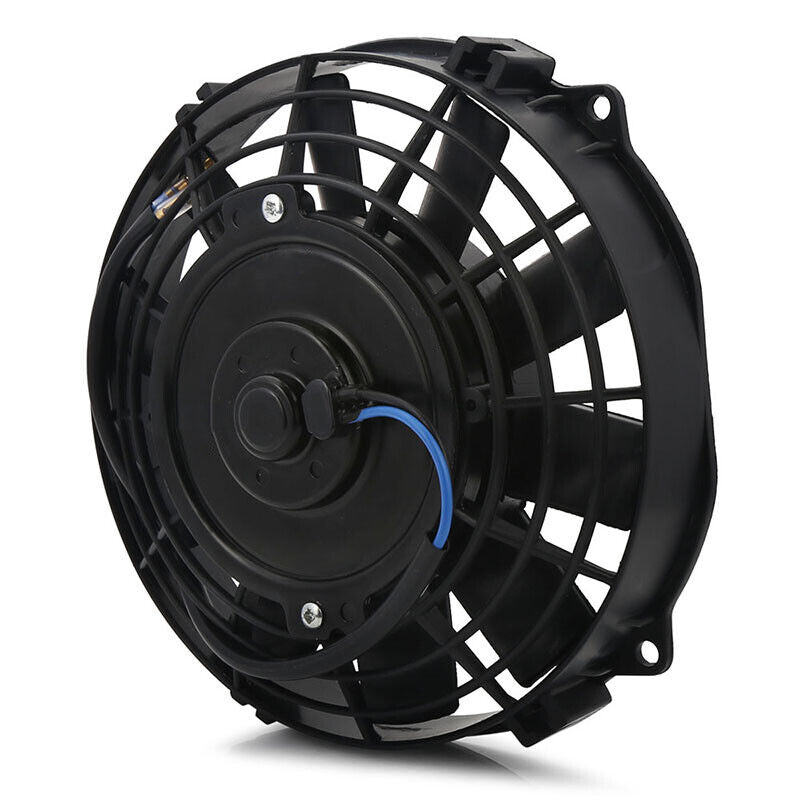 17 Row Transmission Cooler Kit with 6AN Hose Ends, Electric Fan & Thermostat Switch - Perfect for Heavy-Duty Trucks, Towing & Performance Vehicle Cooling Systems