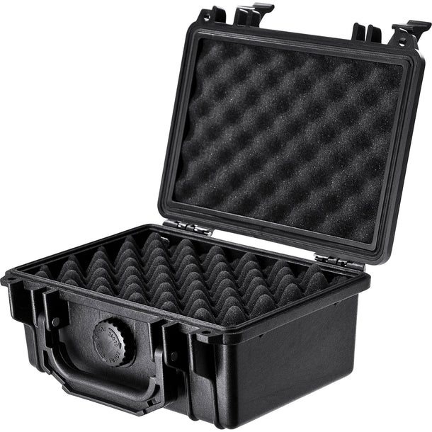 Barska BH11856 Loaded Gear Protective Hard Case - Heavy Duty Black Waterproof Storage Box for Tools, Electronics & Outdoor Equipment | Perfect for Camping, Travel & Secure Transport