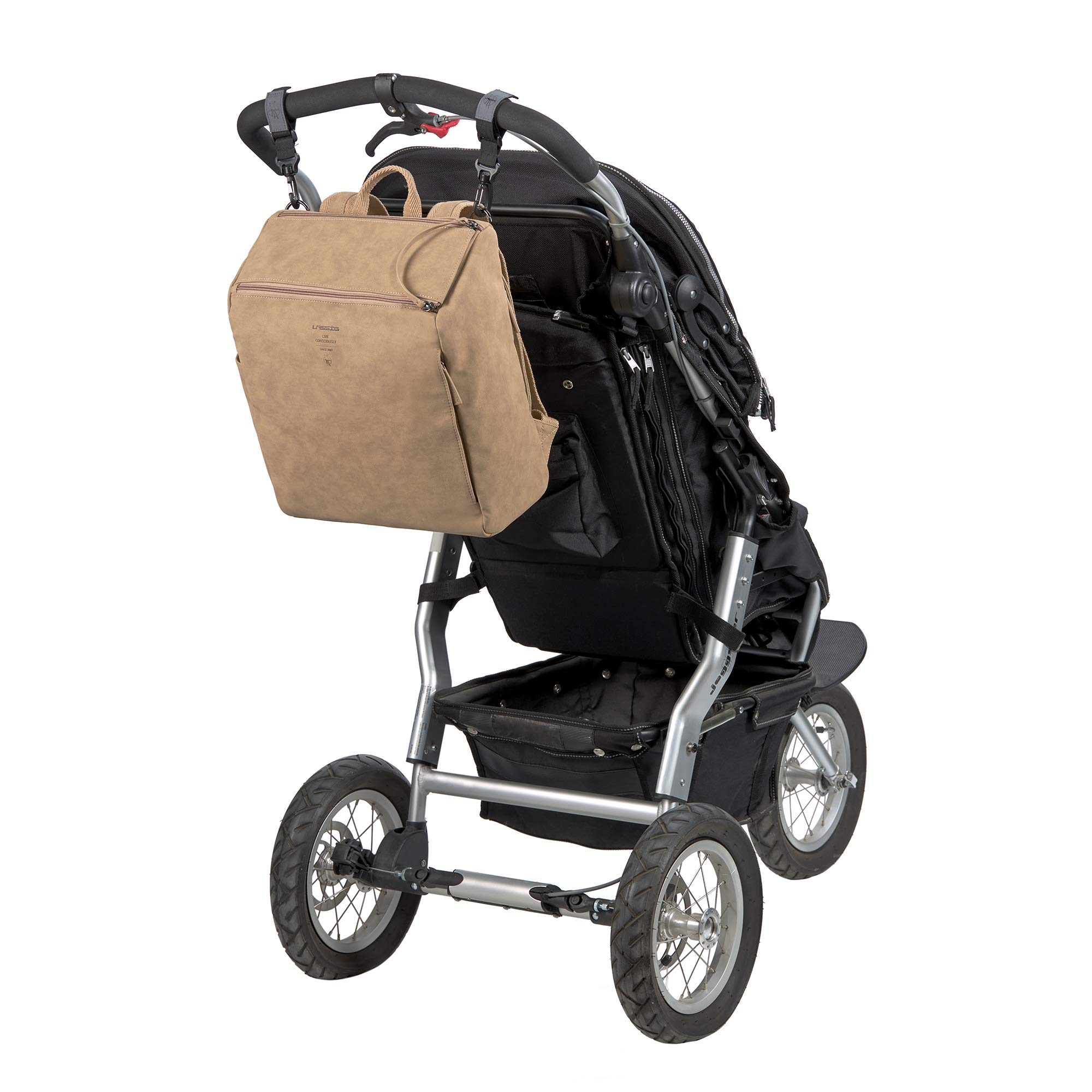 Lassig Tender Backpack Diaper Bag in Camel - Stylish & Spacious Baby Changing Bag for Moms, Perfect for Travel, Shopping & Everyday Use