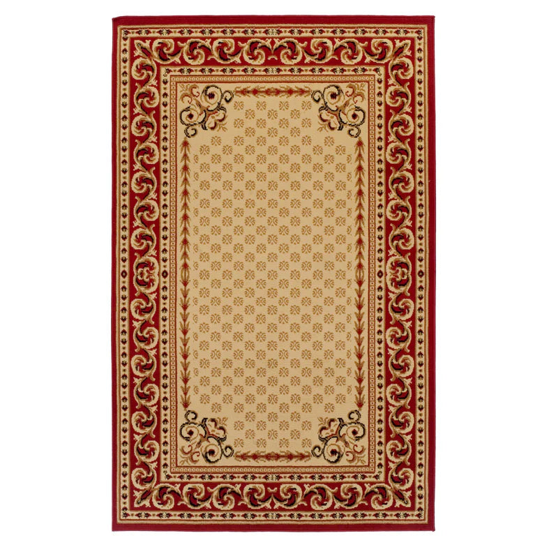 Longfield Floral Oriental Traditional Formal Indoor Area Rug - Elegant Home Decor for Living Room, Bedroom & Dining Room