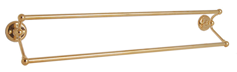 Double Towel Rail Haga Brass - Perfect for Bathroom and Kitchen Organization