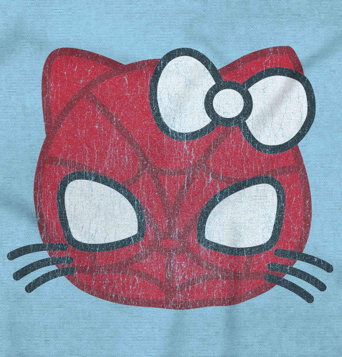 Trendy Spider Cat Graphic T-Shirt for Women - Cute Pop Culture Tee - Perfect for Casual Wear, Halloween Costumes & Fun Outfits
