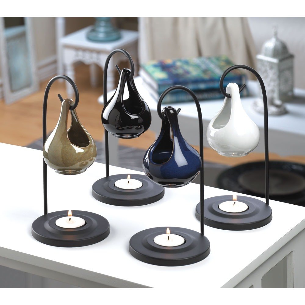 **Premium Massage Oil Warmer & Essential Oil Diffuser - Elegant Teardrop Design for Aromatherapy, Relaxation & Spa Use at Home**
