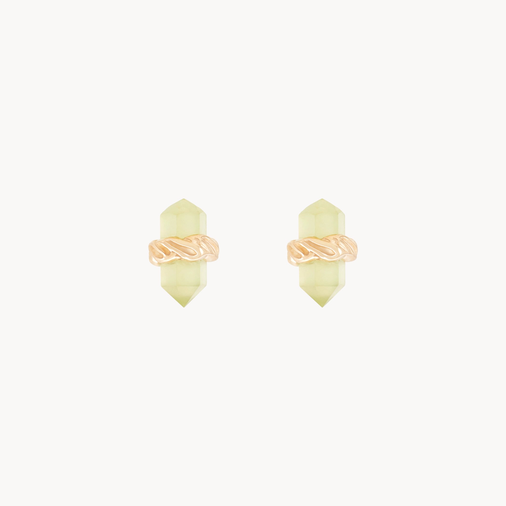 Rooted Wisdom 14K Yellow Gold Jade Earrings – Elegant Jade Gemstone Jewelry for Women | Perfect for Weddings, Parties & Gifts
