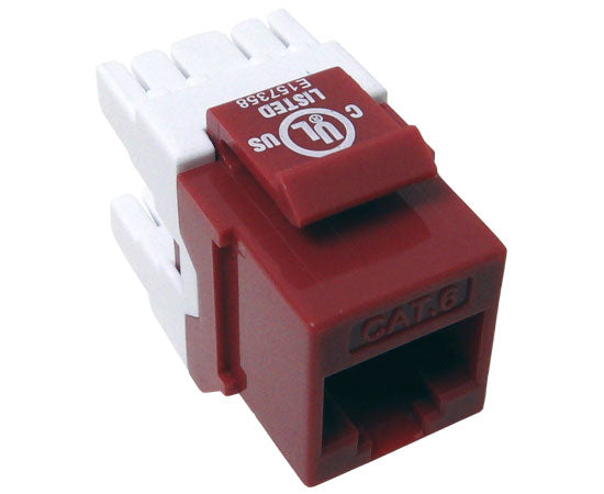 CAT6 MIG+ RJ45 Keystone Jack - Unshielded High-Density Ethernet Connector for Home & Office Network Installations - Ideal for Patch Panels, Wall Plates & Data Centers