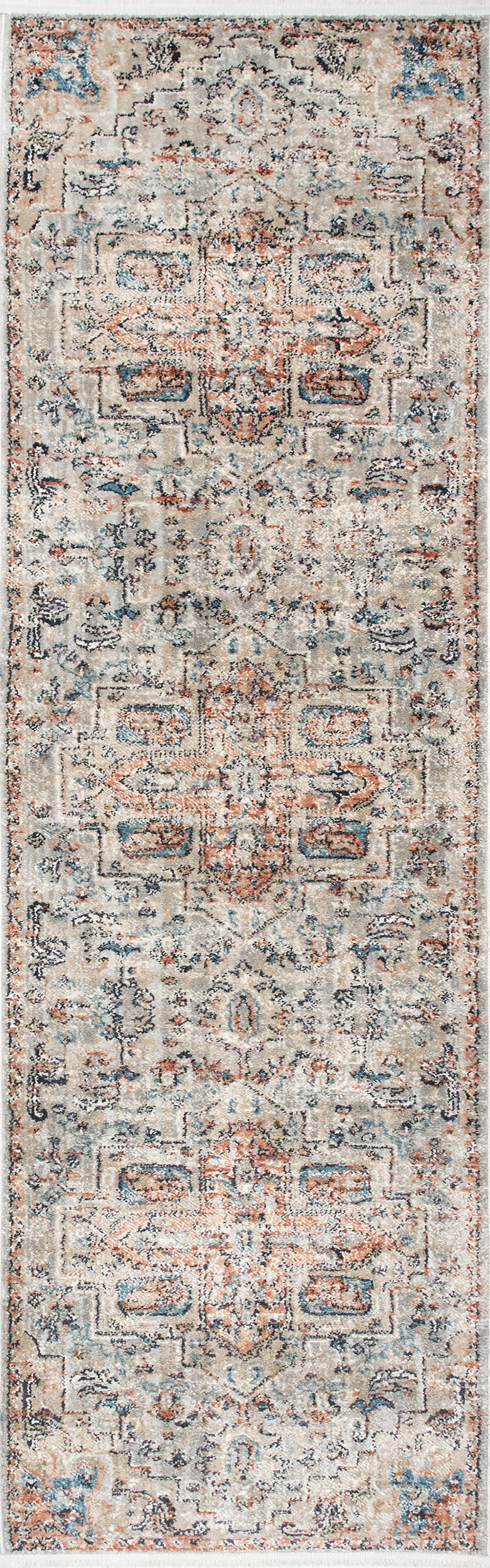 Croix Medallion Rug - Beige Area Rug for Living Room, Bedroom, Dining Room | Soft & Durable Handmade Vintage Design | Perfect for Home Decor & Interior Styling