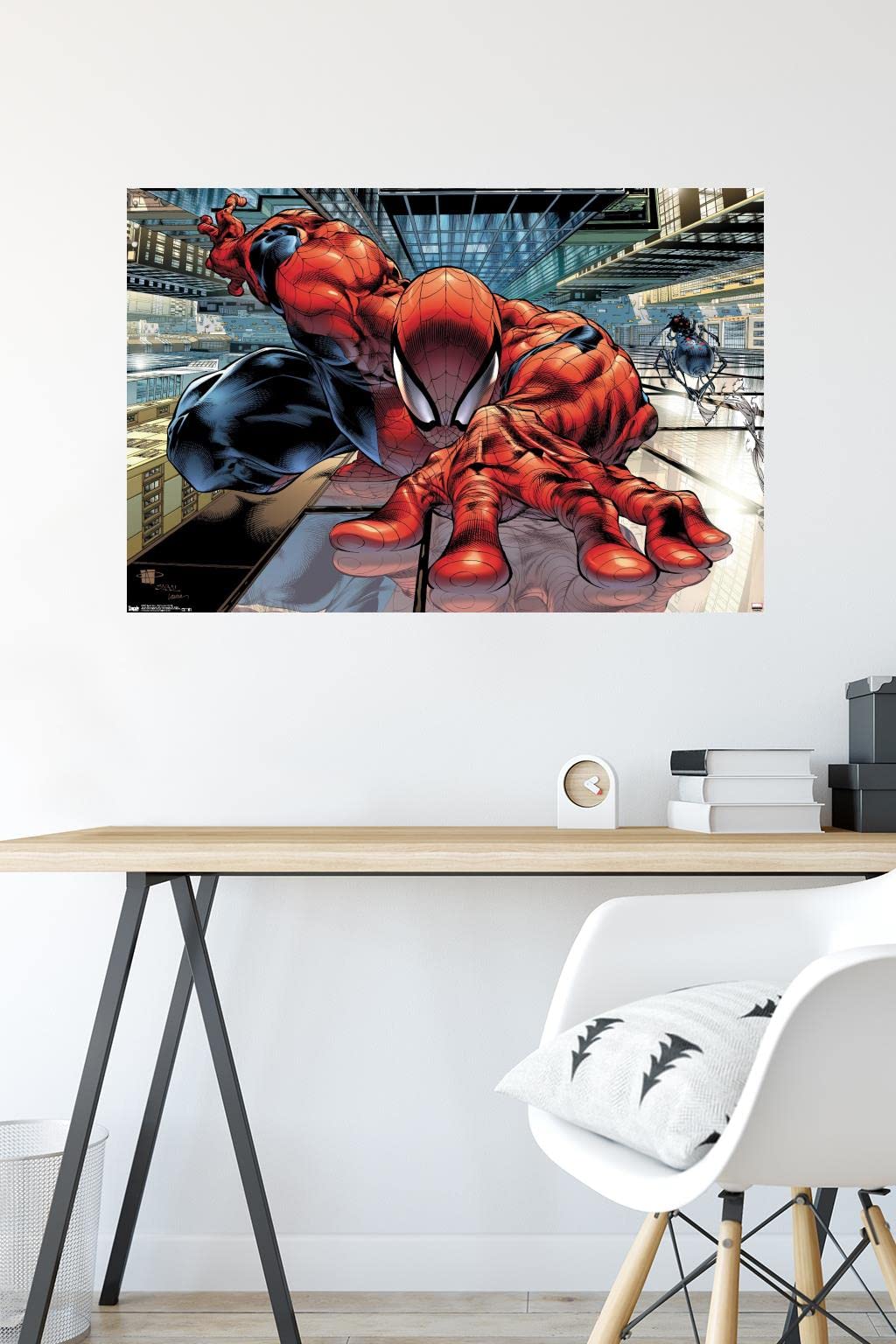 Trends International Marvel Comics Spider-Man Wall Crawler Poster 24x36 Inches - Unframed Superhero Wall Art for Home, Office & Game Room Decor