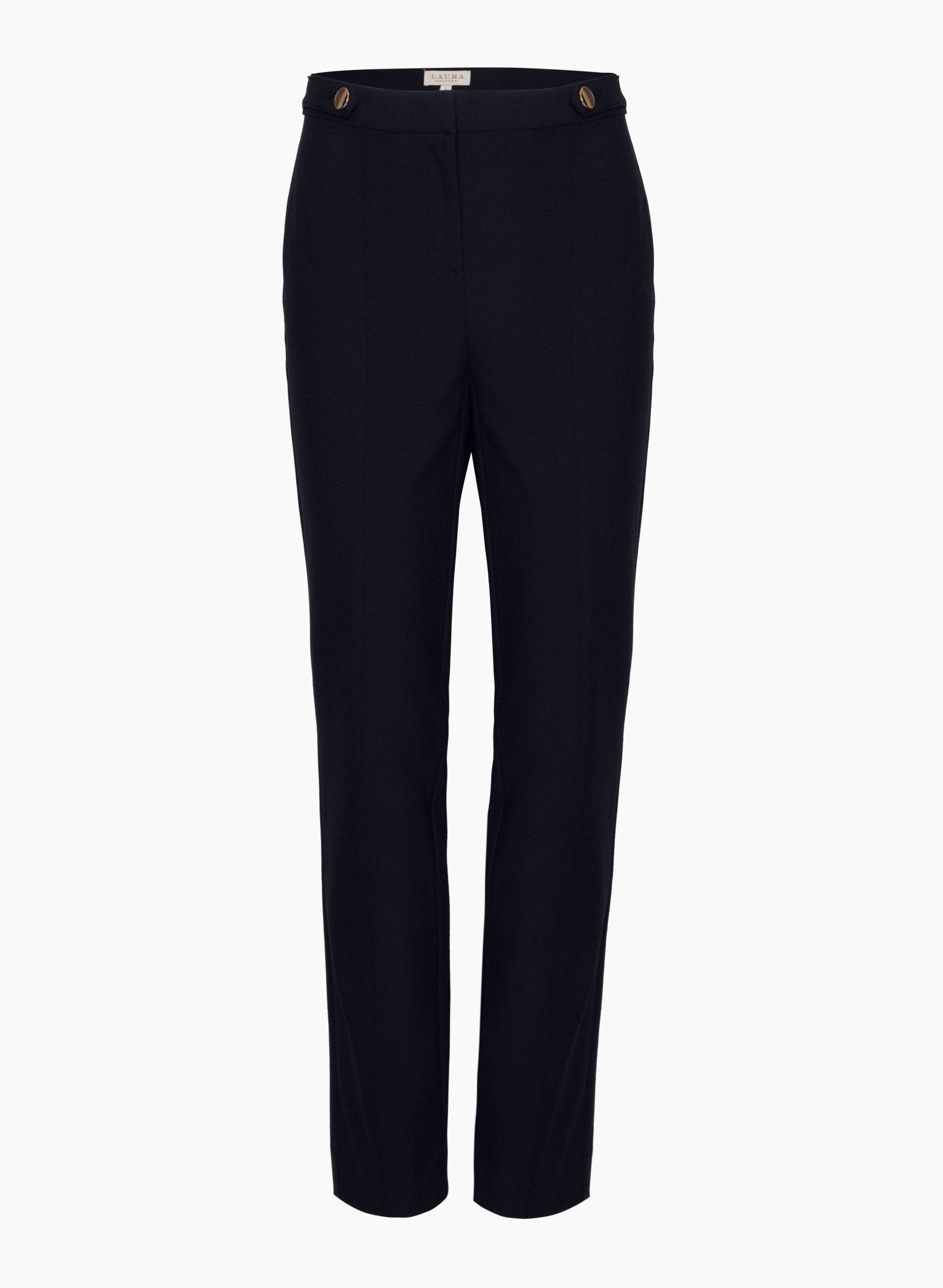 Emma Slim Leg Pants for Women - High Waisted Stretchy Work Pants - Comfortable Office Pants for Business Casual & Professional Wear