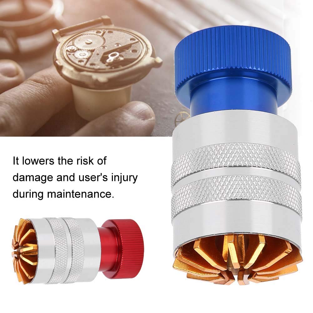 Professional Watchmaker Repair Tool Kit - Watch Parts & Back Case Remover for Battery Replacement (Red) | Perfect for Watch Repair, Maintenance & DIY Jewelry Projects at Home or Workshop