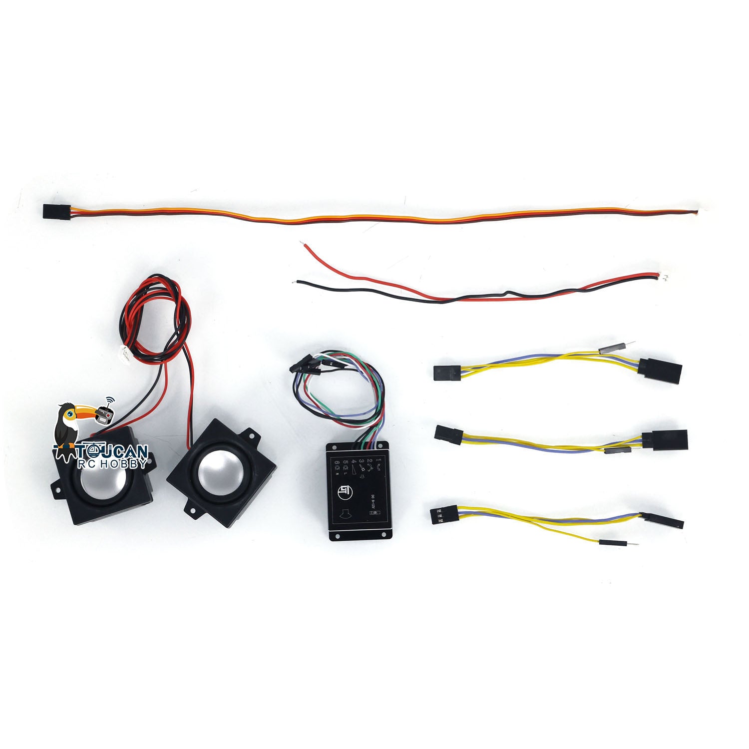 1/14 1/12 Scale RC Excavator Sound System Speakers - Compatible with Hydraulic Remote Controlled Digger Models | DIY Hobby Parts for Construction Simulation & RC Vehicle Enthusiasts | Perfect for Realistic Sound Effects in RC Construction Play & Display Scenes