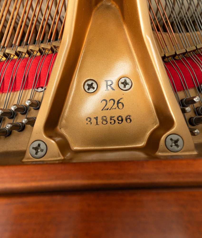 Baldwin 5'8 Model R 226 Grand Piano in Satin Cherry Finish | Used Vintage Piano with Serial Number 318596 | Perfect for Home, Studio & Concert Performances