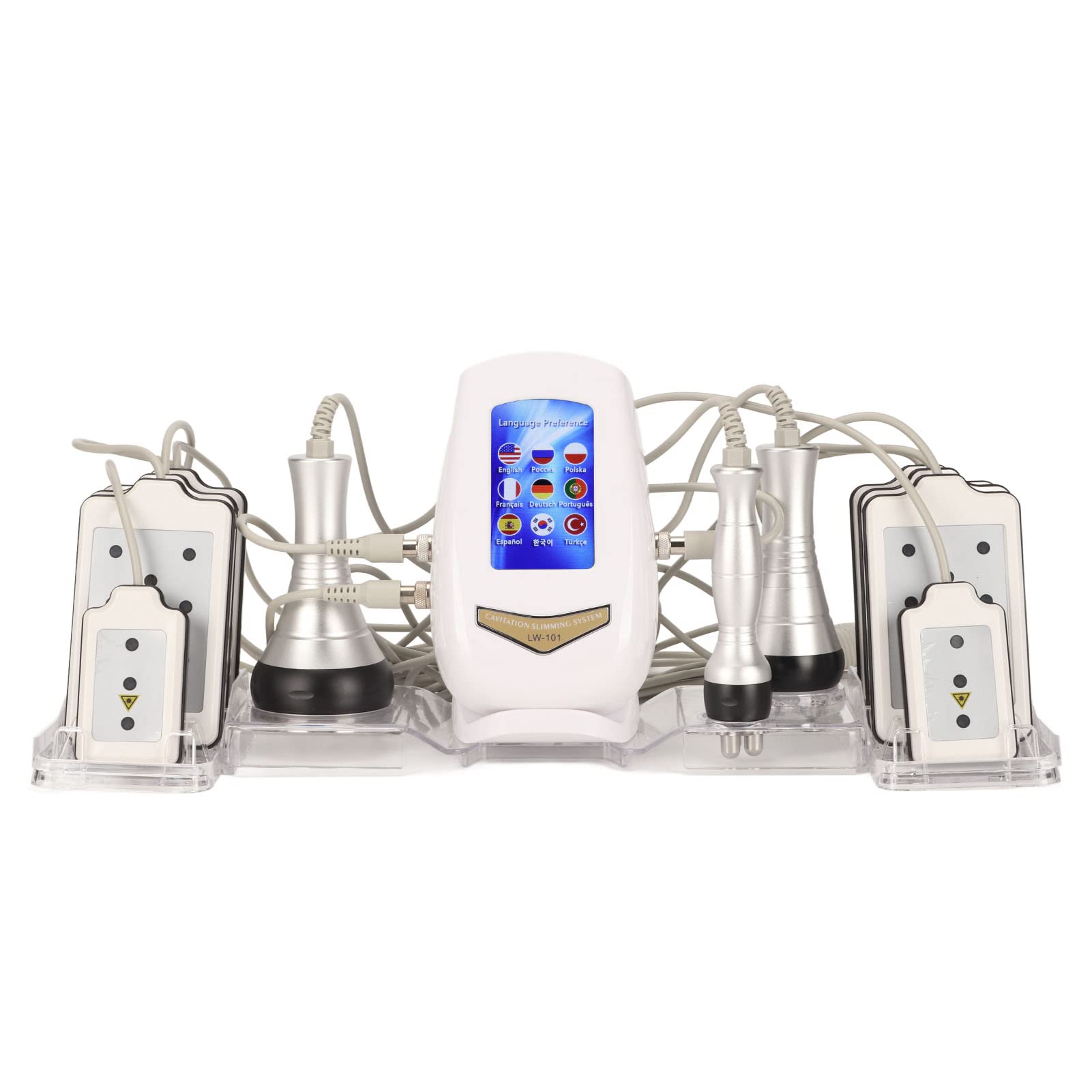 4-in-1 40Khz Cellulite Removal & Fat Burning Machine - 10-Level RF Body Shaping Device for Skin Lifting & Slimming | Professional Home Use for Cellulite Reduction, Body Contouring & Skin Tightening