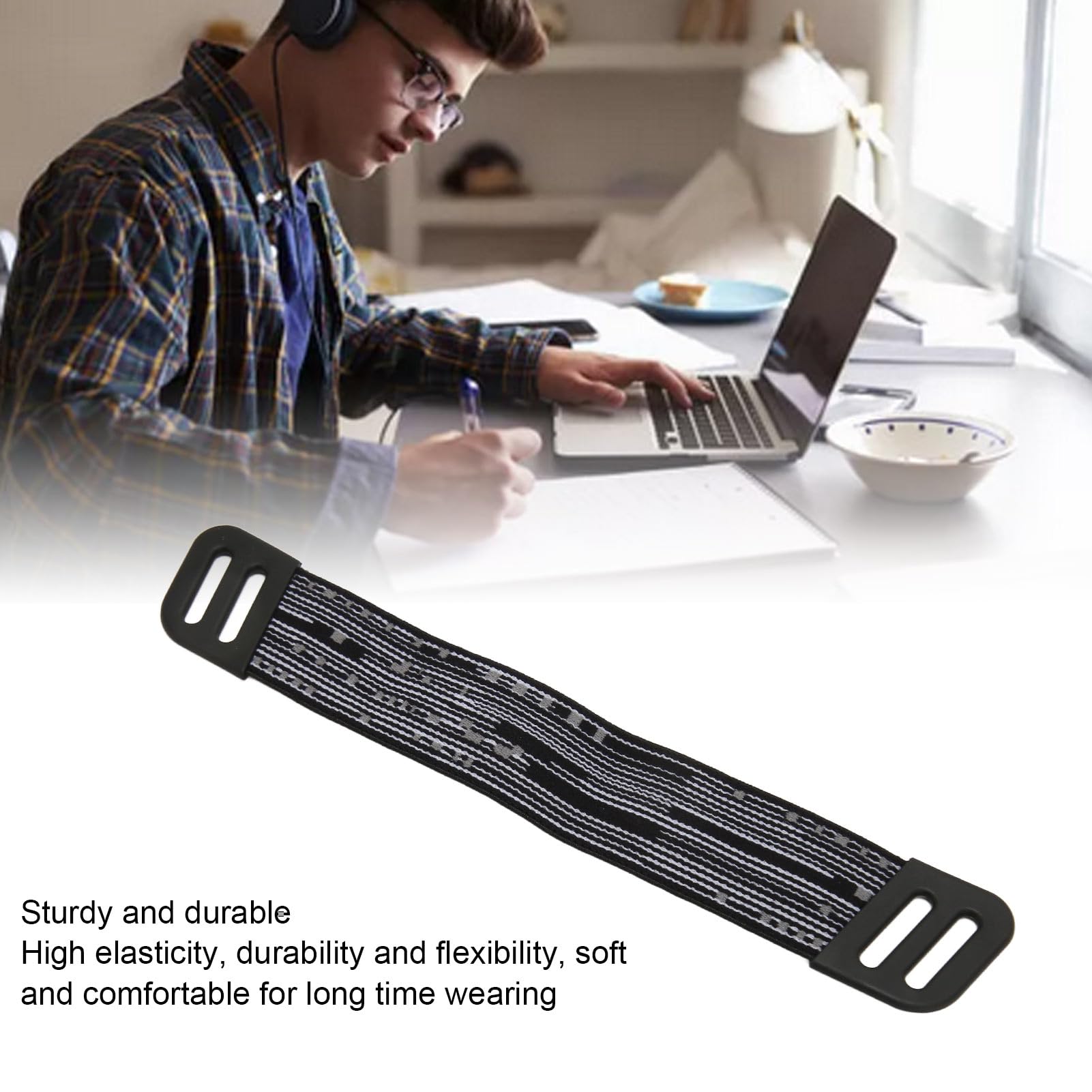 GOWENIC Replacement Headband Straps for Logitech G733 Wireless & G335 Wired Gaming Headsets - Durable Comfortable Headphone Band (Black) - Perfect for Gaming, Streaming & Long Wear Sessions
