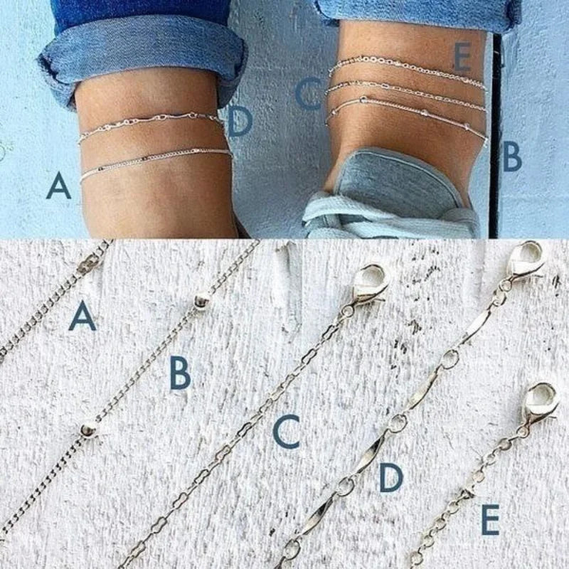 Elegant Adjustable Ankle Bracelet for Women - Perfect for Beach, Summer & Boho Fashion