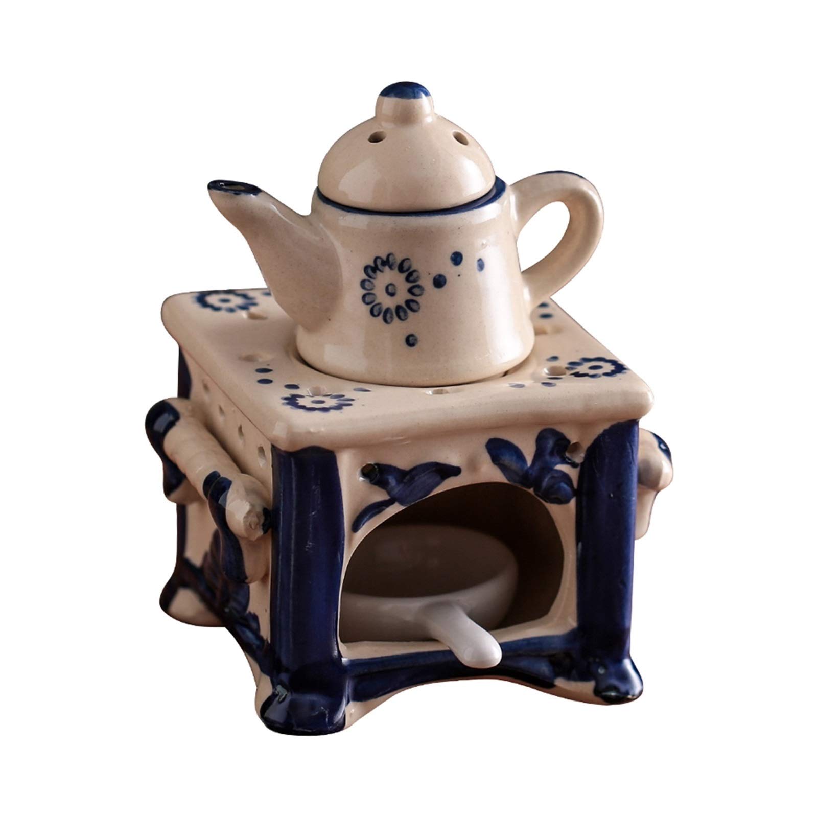 Teapot-Shaped Tealight Candle Holder & Essential Oil Diffuser - Aromatherapy Burner for Yoga, Spa, Home, and Bedroom Decor - Perfect for Relaxation and Stress Relief