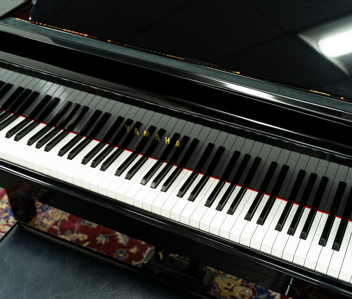 1987 Yamaha GA1 Grand Piano - Ebony Finish | Serial Number J2006870 | Used Vintage Piano for Home, Studio & Concert Performance