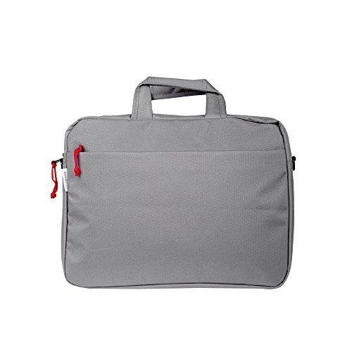 Alpine Division Marshall Laptop Bag Grey - Durable 15.6 Inch Laptop Messenger Bag for Work, School & Travel - Water-Resistant Business Briefcase with Multiple Pockets