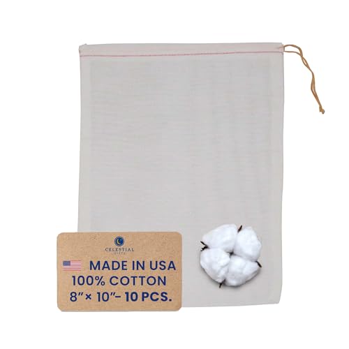 8x10 Inch (Pack of 10) - Orange Drawstring
