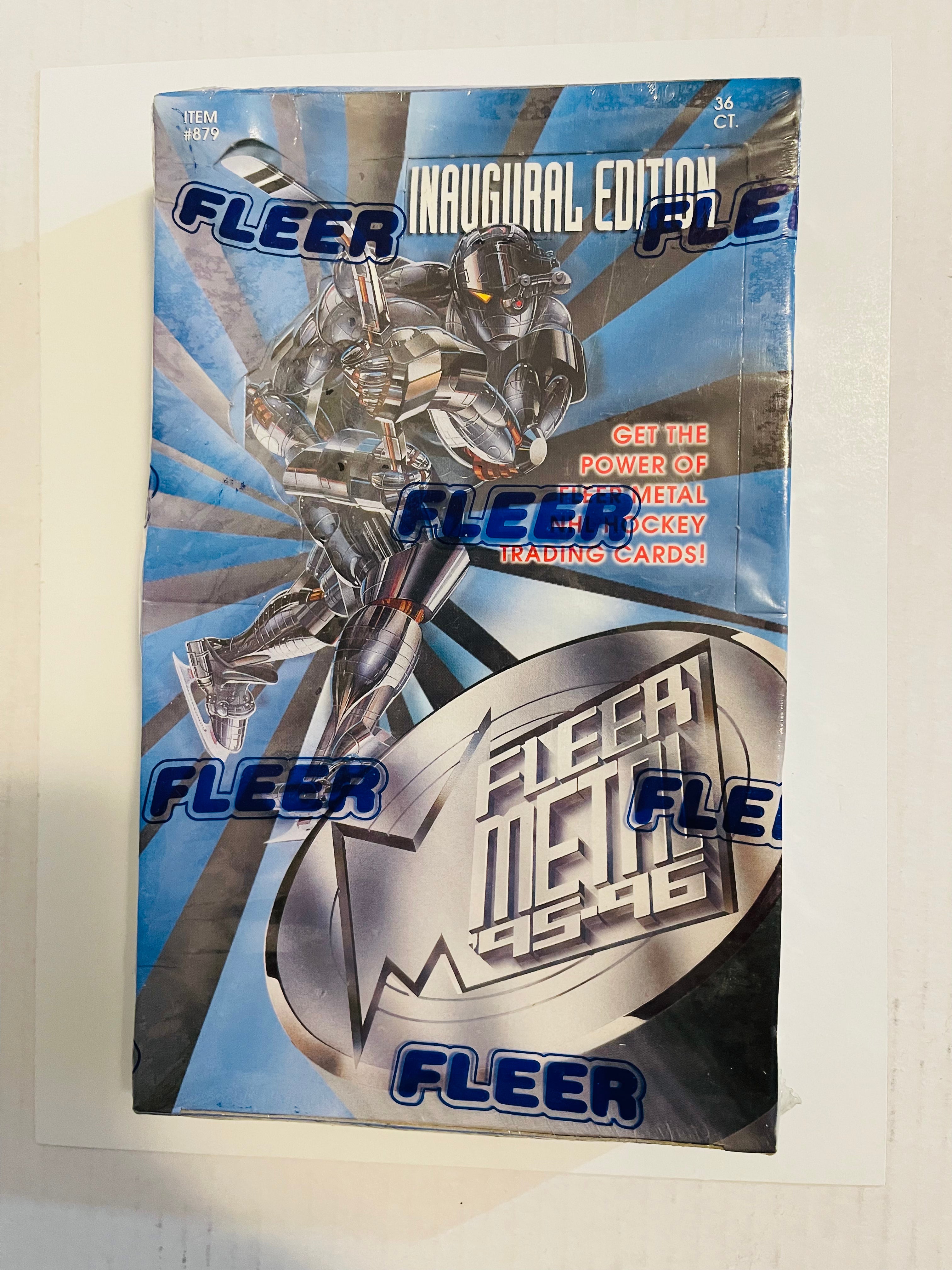 1995-96 Fleer Metal Hockey Cards - 36 Packs Factory Sealed Box with Rare Collectibles | Perfect for Sports Memorabilia Collectors & NHL Fans