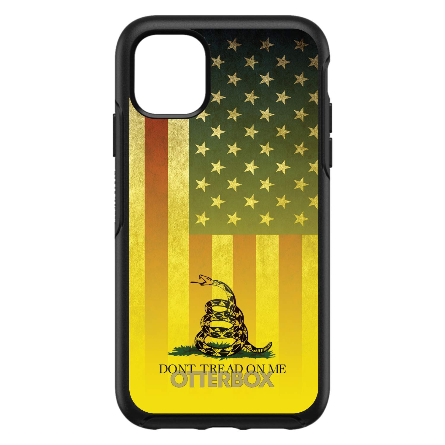 DistinctInk iPhone 12 Pro MAX Case (6.7 Inch) - Premium Protective Cover with US Flag & Gadsden 