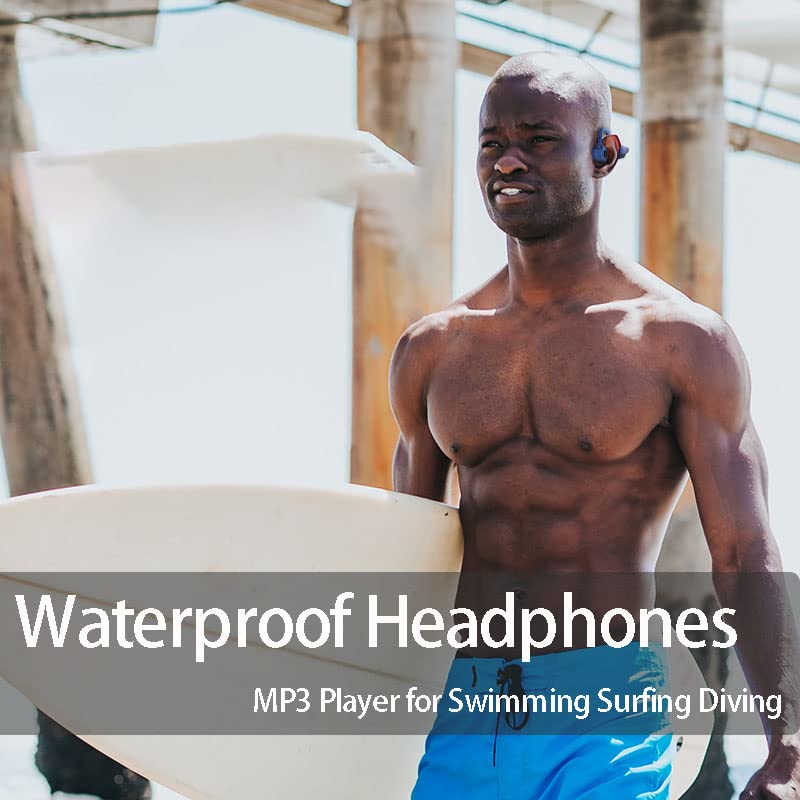 **Wireless Bone Conduction Headphones – 16GB Waterproof MP3 Player, Open-Ear Bluetooth Earbuds for Swimming, Running, Diving, Gym & Spa – Perfect for Underwater Workouts & Outdoor Sports**