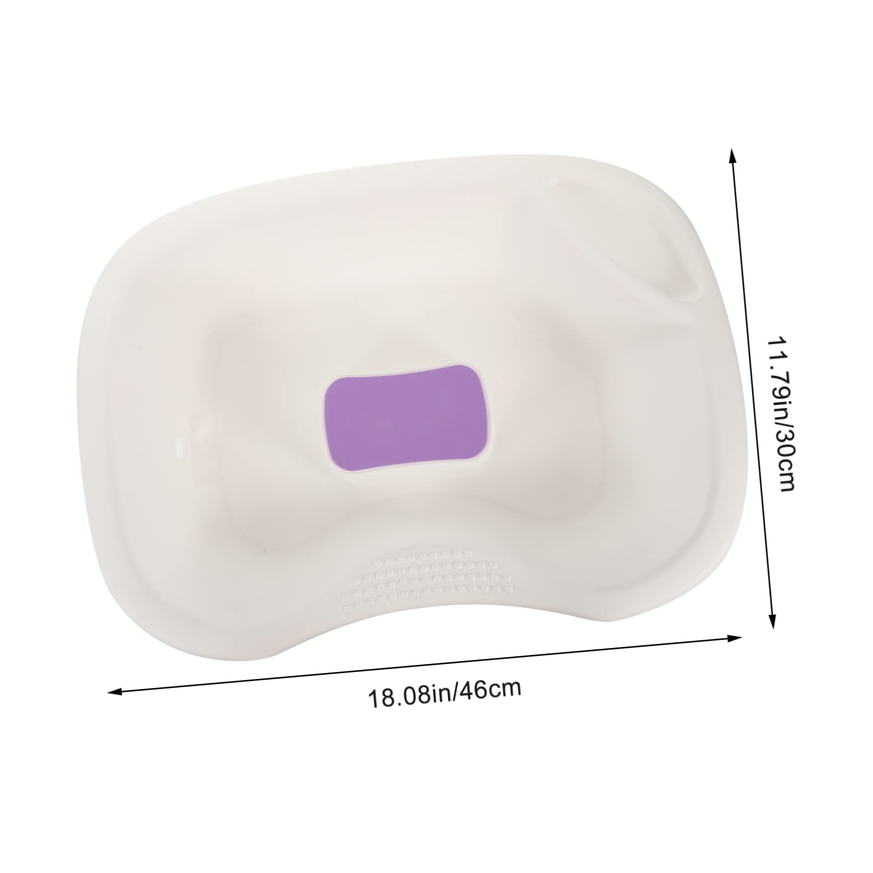 Portable Shampoo Sink for Hair Washing - Lightweight Plastic Wash Basin for Bedside, Elderly Care, Camping & Travel - White Bathtub Tray with Soap Holder (Ideal for Home, Hospital & Outdoor Use)