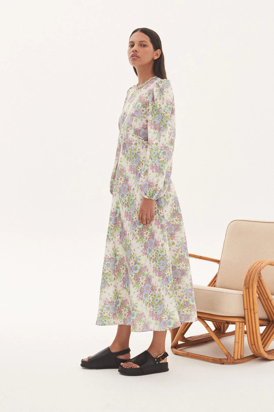 Agnes Midi Dress - Elegant Women's Casual & Party Wear - Perfect for Office, Date Night & Special Occasions