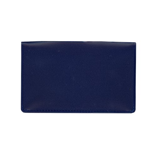 StoreSMART Navy Blue Folding Business Card Holders - 100 Pack - Durable Polypropylene Plastic Card Cases (RPP2915NB100) - Perfect for Networking Events, Trade Shows & Office Organization