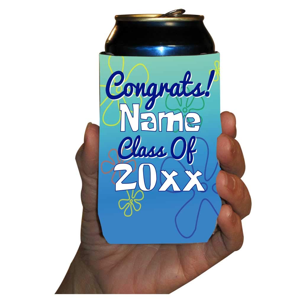 Custom Graduation Can Coolers - Personalized 4 Years Later Graduation Party Beverage Sleeves (100 Pack) - Perfect for Graduation Parties, College Dorms & Alumni Reunions
