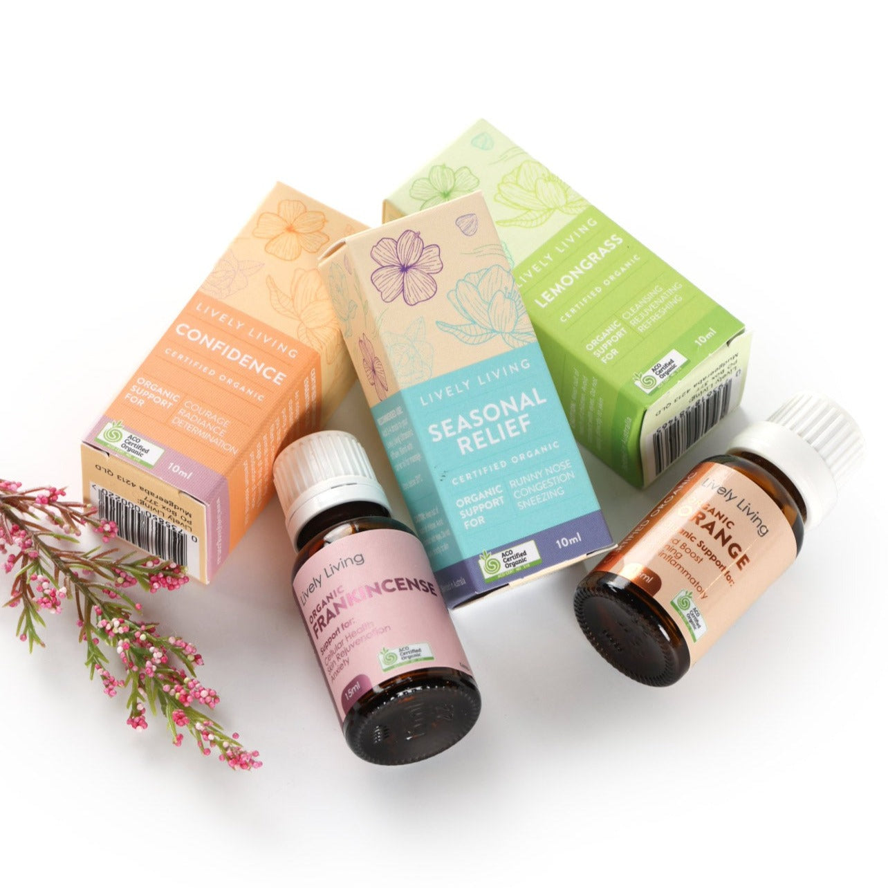 Premium Essential Oil 5-Pack Set - Lavender, Peppermint, Eucalyptus, Tea Tree & Lemon for Aromatherapy, Relaxation & Home Diffuser Use